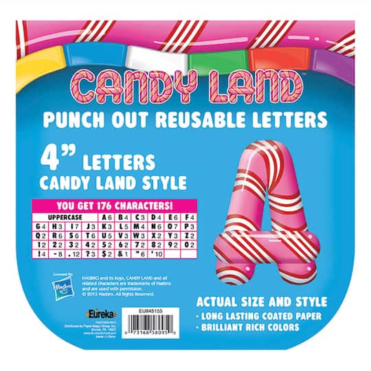 Candy Land&#x2122; Pepper Stripes Deco Letters